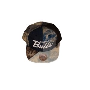SNAPBACK HAT, MITCHELL AND NESS, CHICAGO BULLS NBA DENIM CRAZE, Adjustable